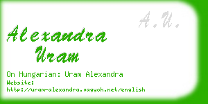 alexandra uram business card